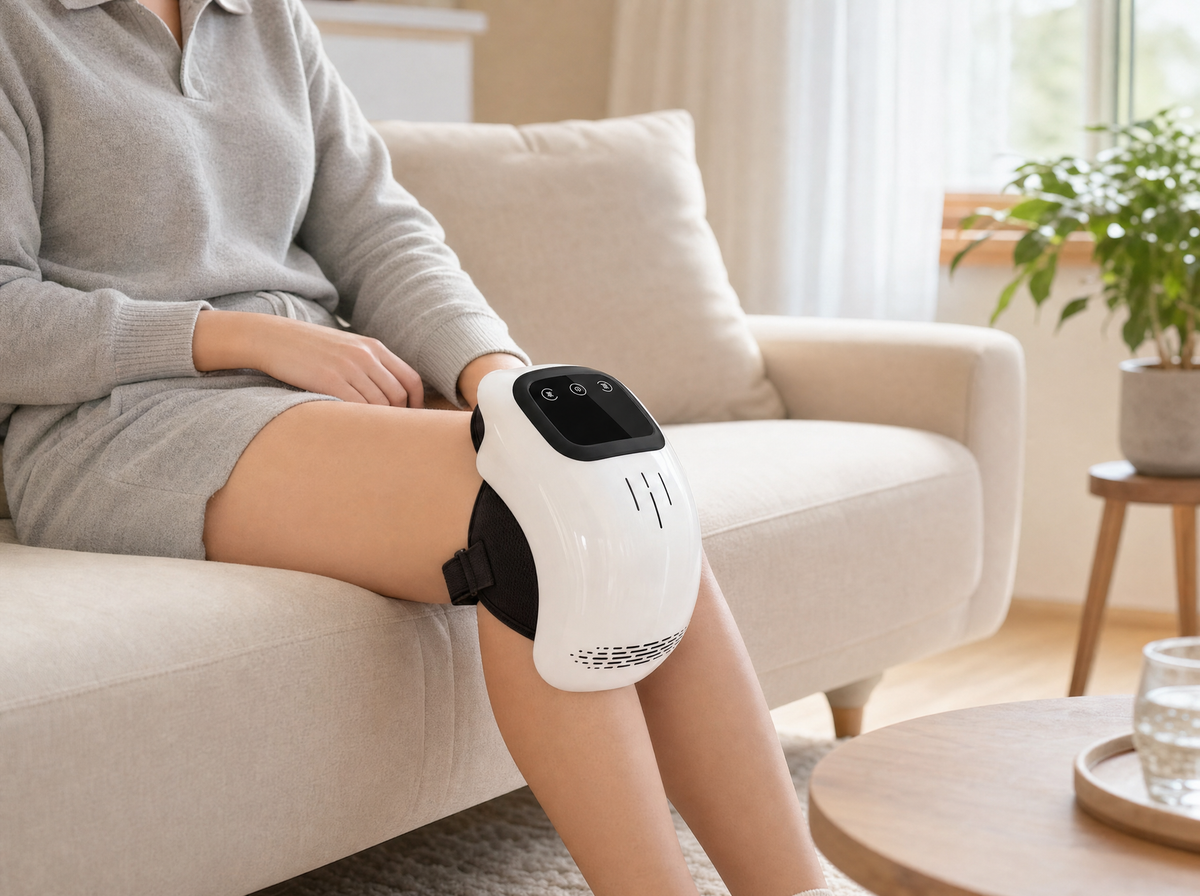 Thermara Knee Halo — lifestyle, worn on knee